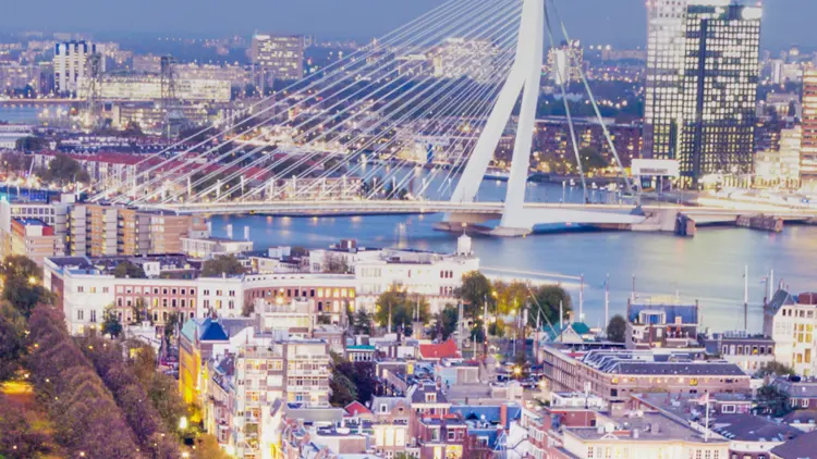 De Erasmusbrug over de Maas