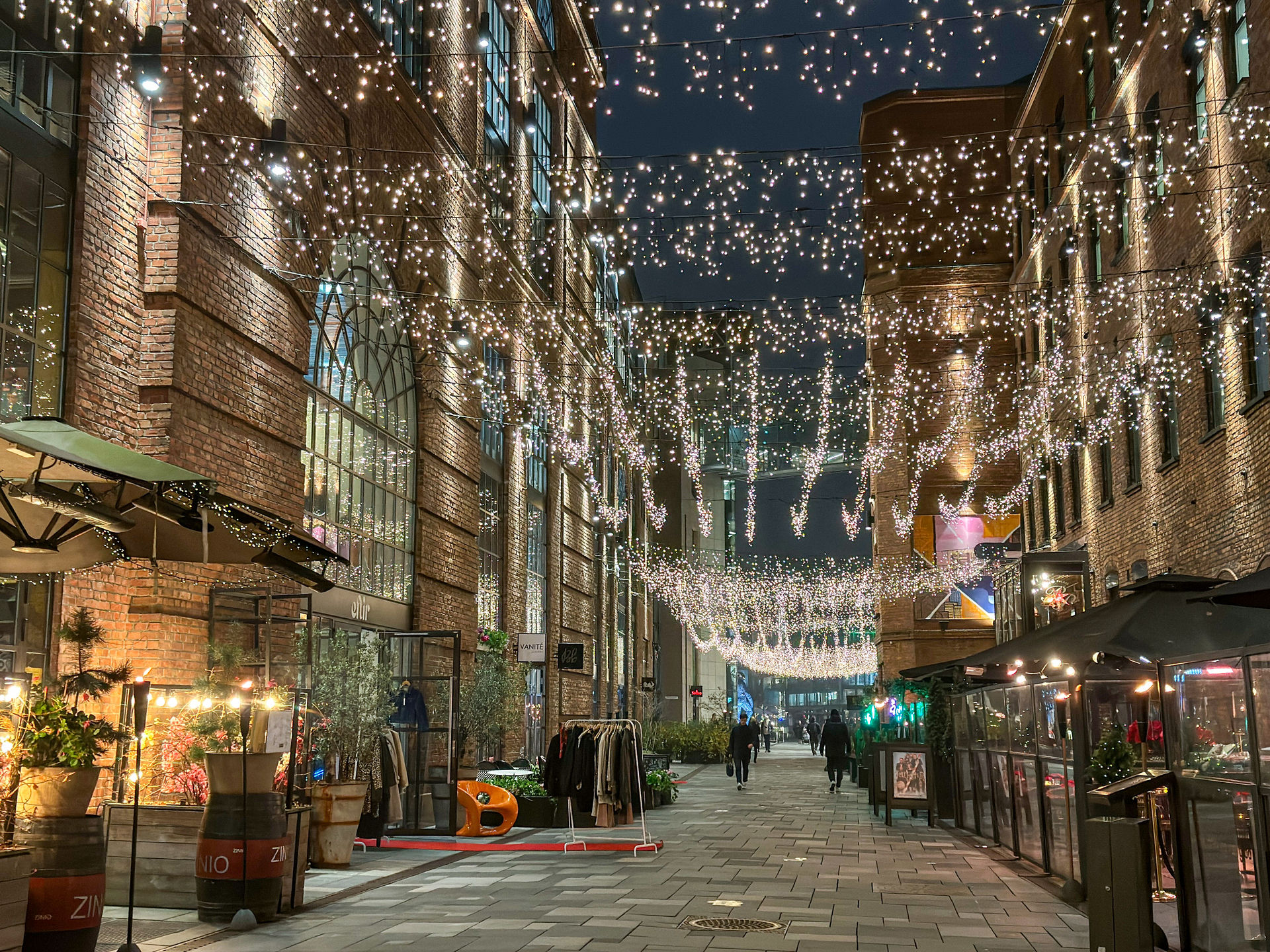 Julebelysning på Aker Brygge