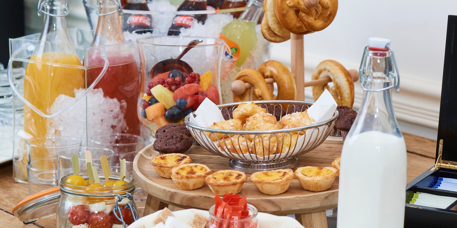 Pausservering på konferensavdelningen på Stanhope Hotel