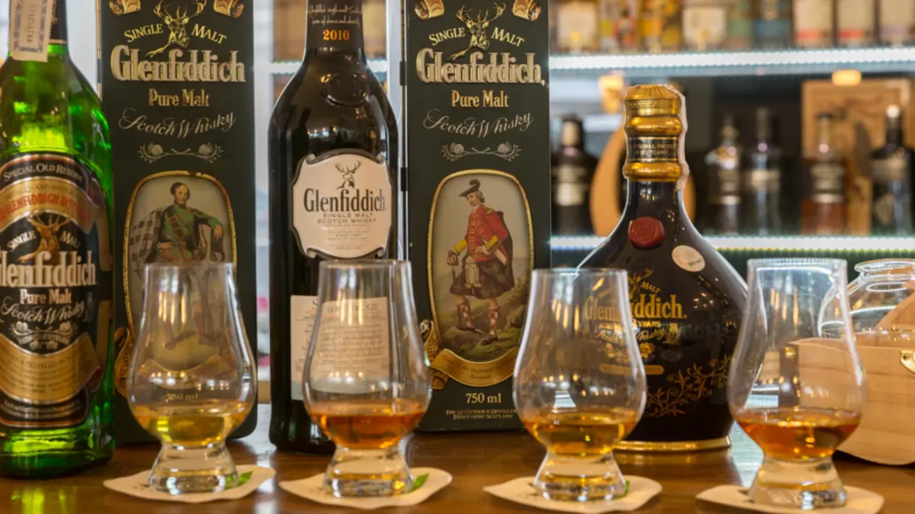 Baren med rikt utvalg Glenfiddich på Thon Hotel EU