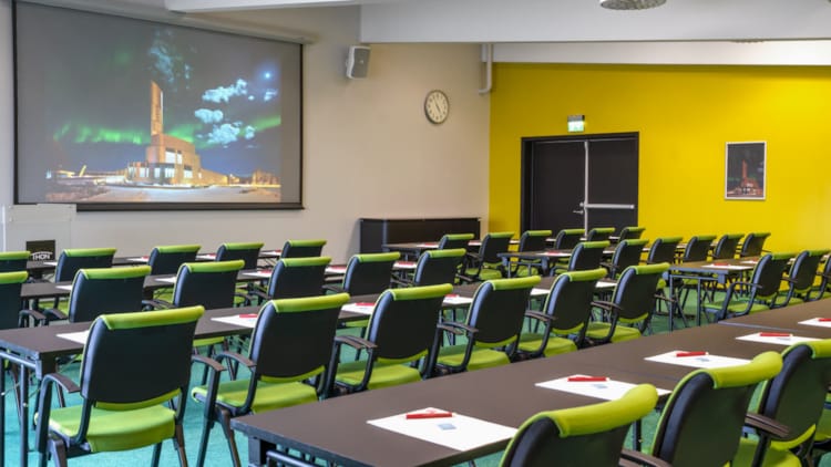 The largest conference venue at Thon Hotel Alta seats 120