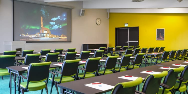 The largest conference venue at Thon Hotel Alta seats 120
