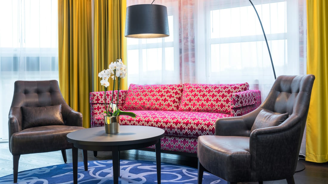 Sofa i suite Thon Hotel Bergen Airport