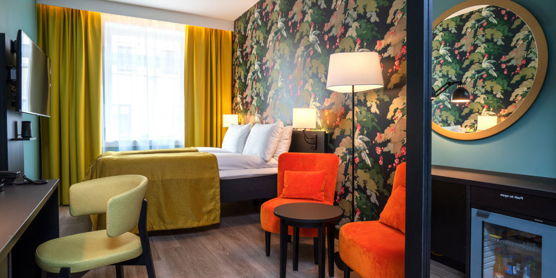 Bett im Twin-Zimmer im Thon Hotel Bristol Bergen