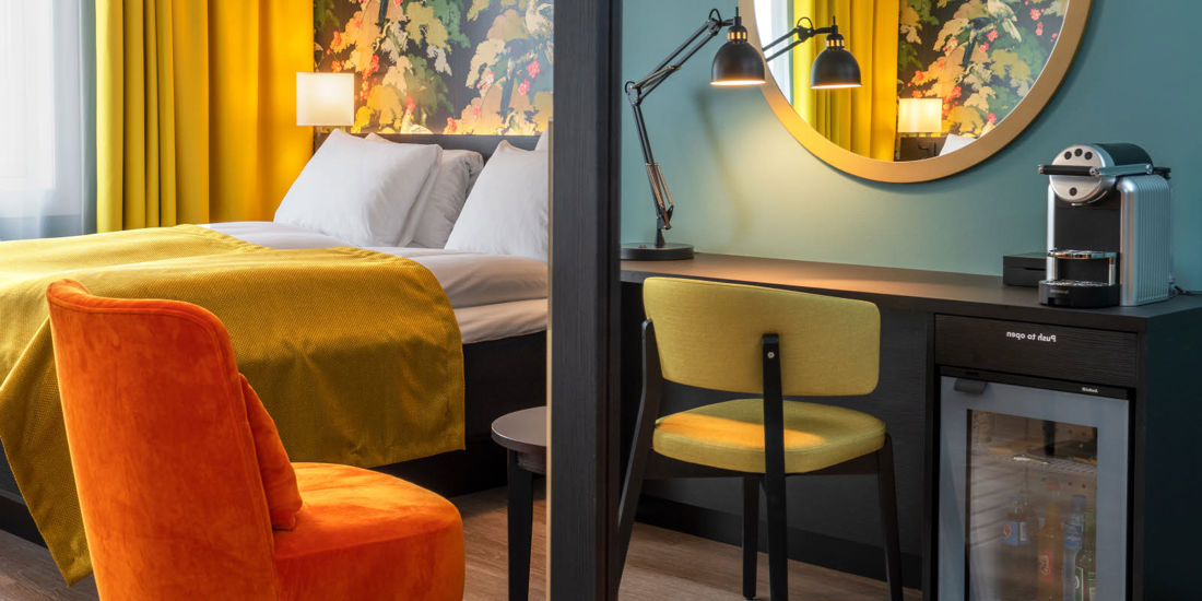 Lit dans une chambre supérieure du Thon Hotel Bristol Bergen