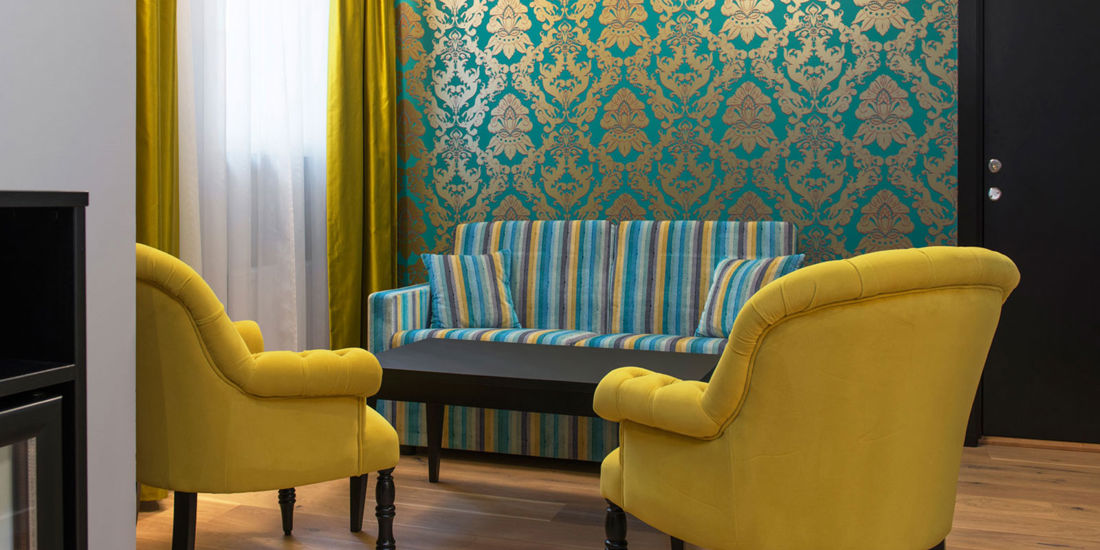 Sitzgruppe im Familienzimmer im Thon Hotel Rosenkrantz Bergen