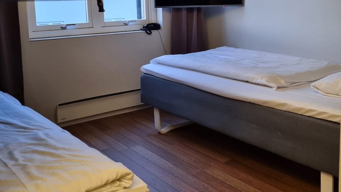  two single beds in a standard triple room at skagen hotel