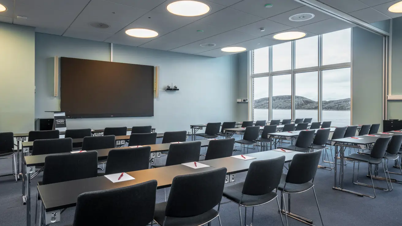 Konferenslokal med plats för 130 personer