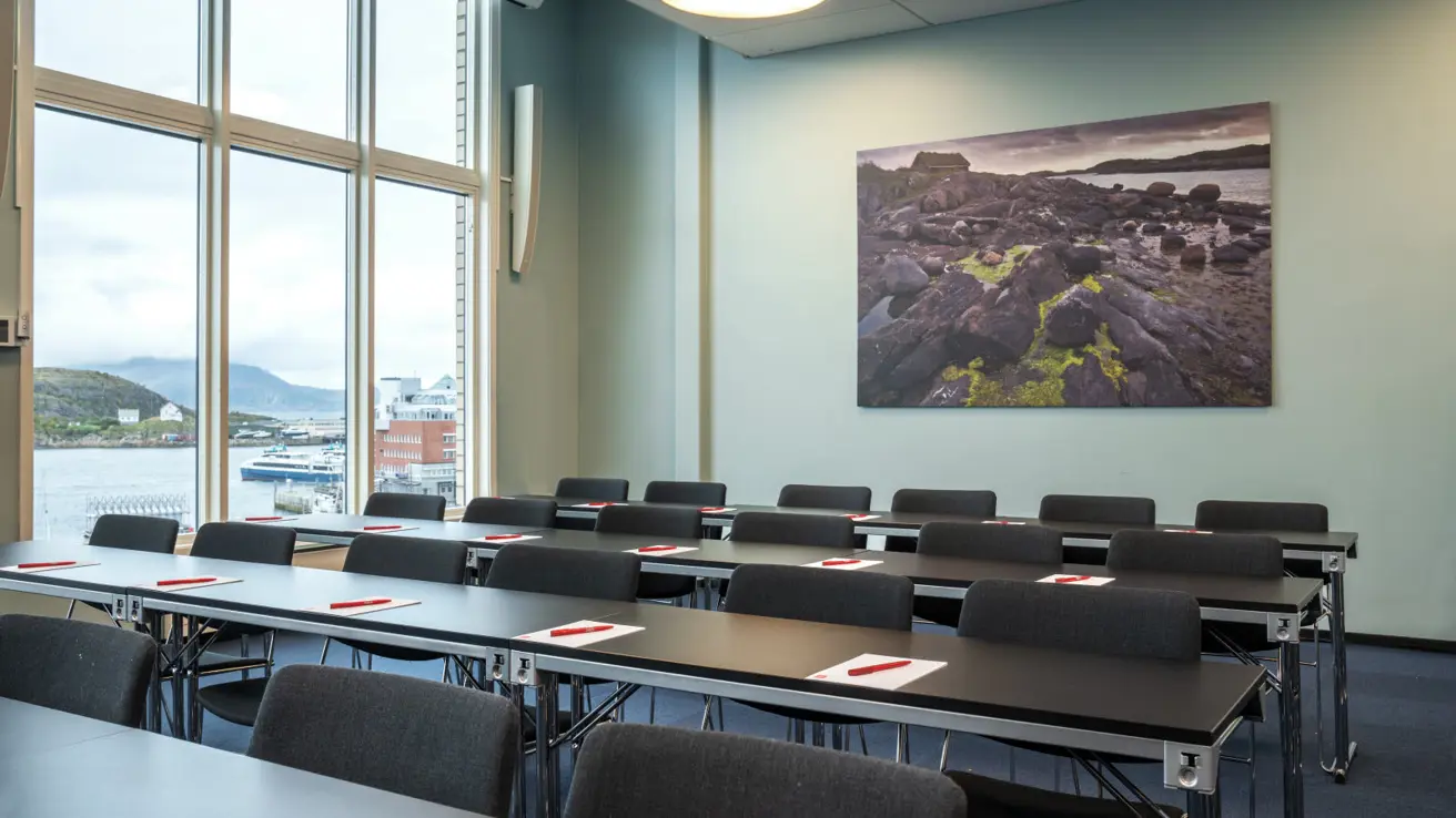 Konferenslokal med plats för 130 personer