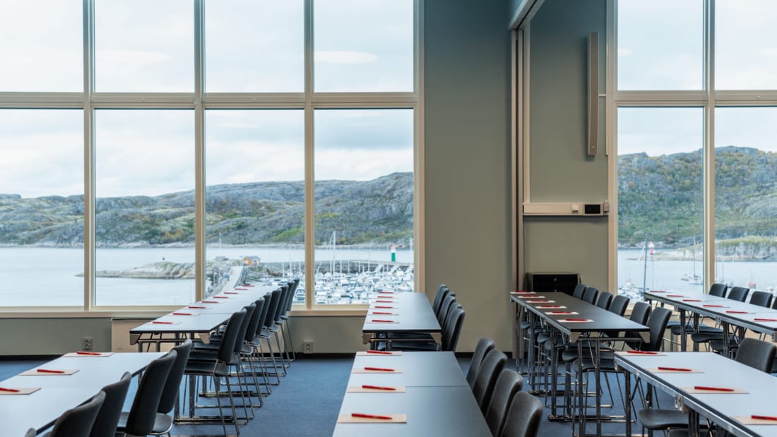 Thon Hotel Nordlys Mødelokale med klasseværelse-opsætning