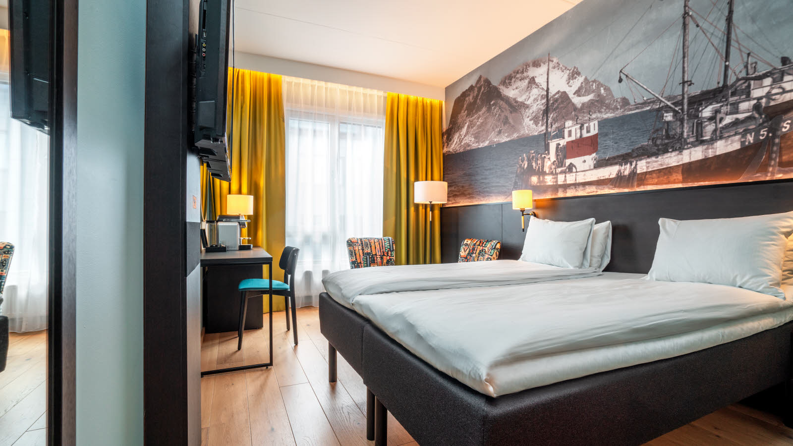 standard room twin med dobbeltseng