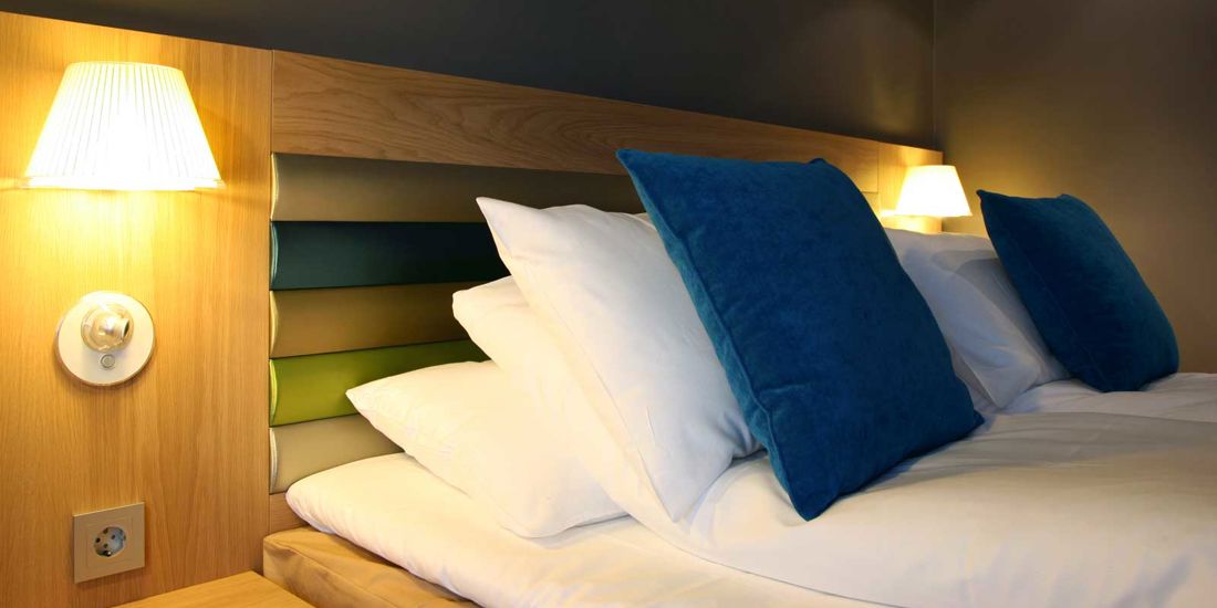 Bett im Business-Zimmer im Thon Hotel Brønnøysund