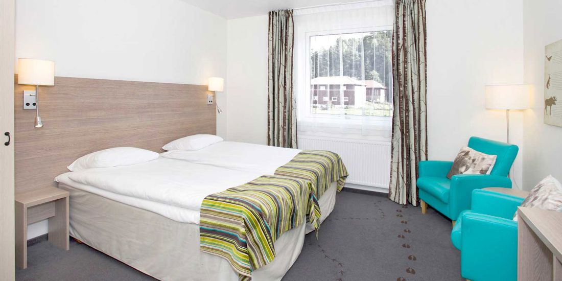 Lits dans une chambre twin du Thon Hotel Bjørneparken