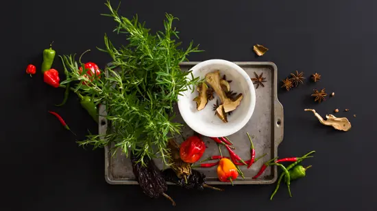 Brasserie Bassit dish with lots of vegetables