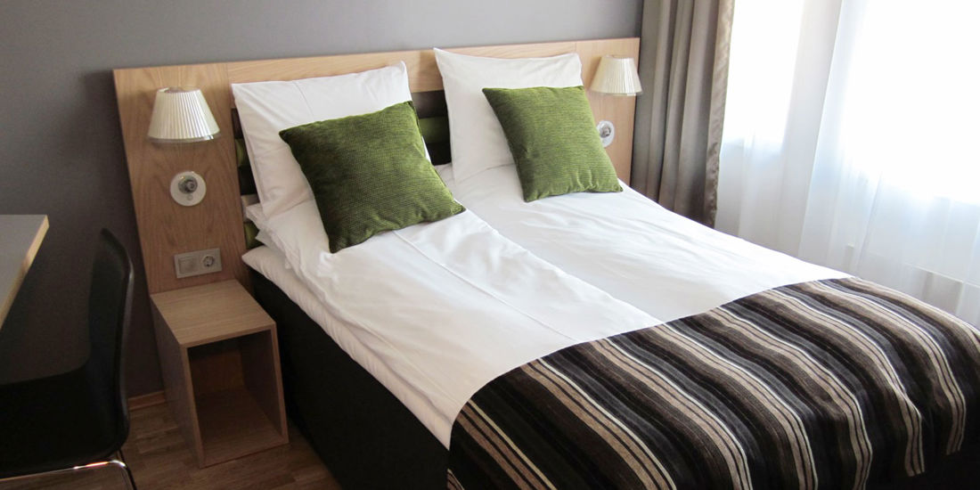 Bed in Queen-kamer in Thon Hotel Hammerfest