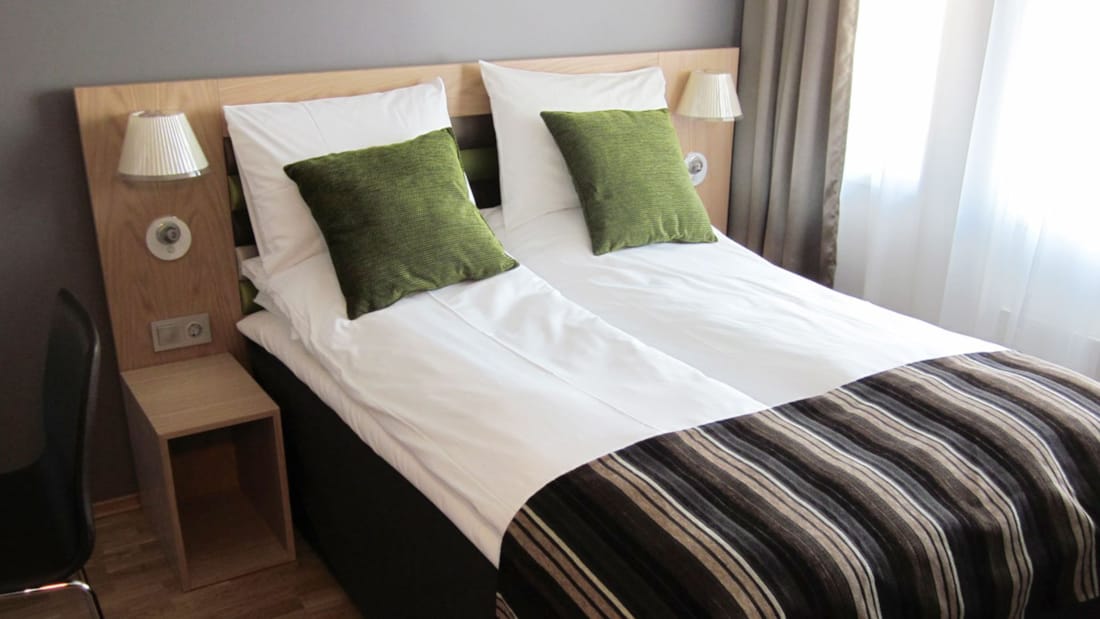 Bed in Queen-kamer in Thon Hotel Hammerfest