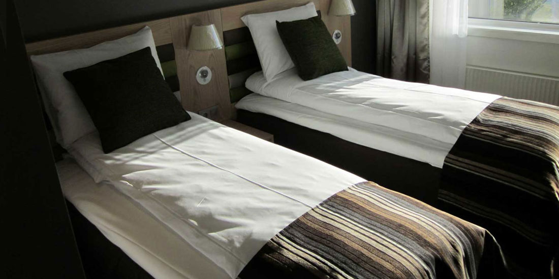 Lits dans une chambre twin du Thon Hotel Hammerfest