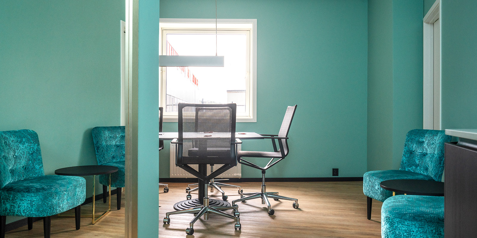 Styrebord på møterom Grytøya