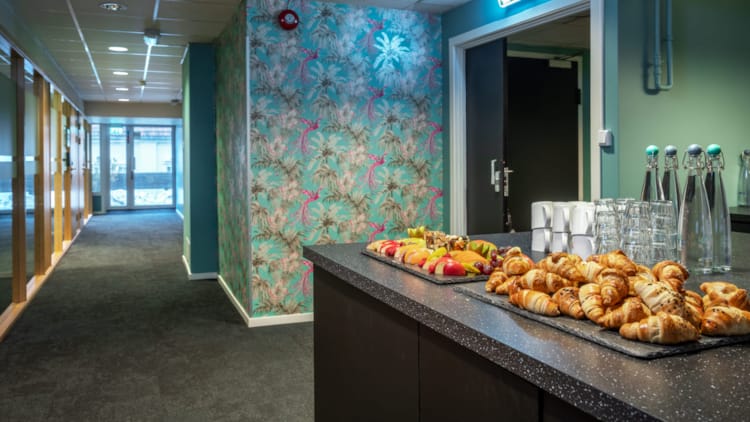 Break-time catering with fruit and vegetables at Thon Hotel Kristiansand