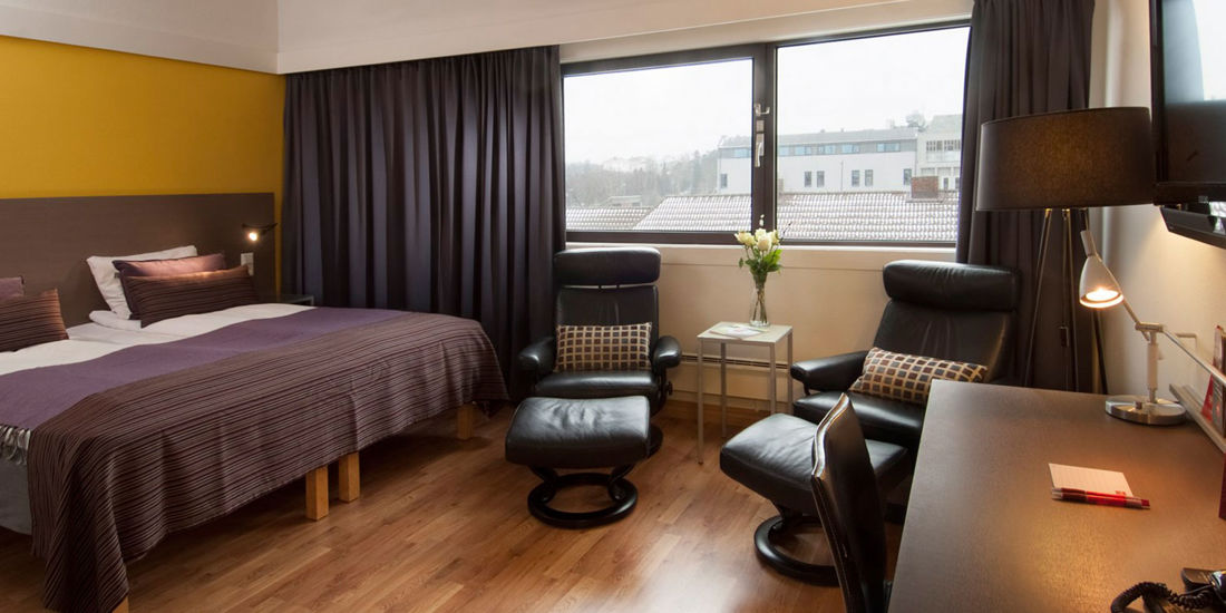 Lits dans une chambre twin de Thon Hotel Kristiansand