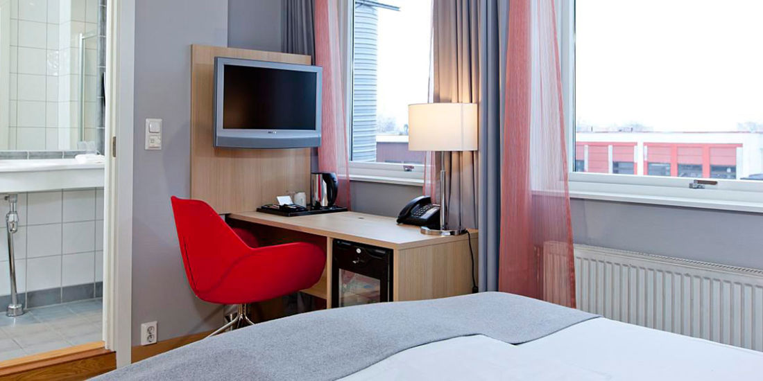 Bett im Twin-Zimmer im Thon Hotel Lillestrøm