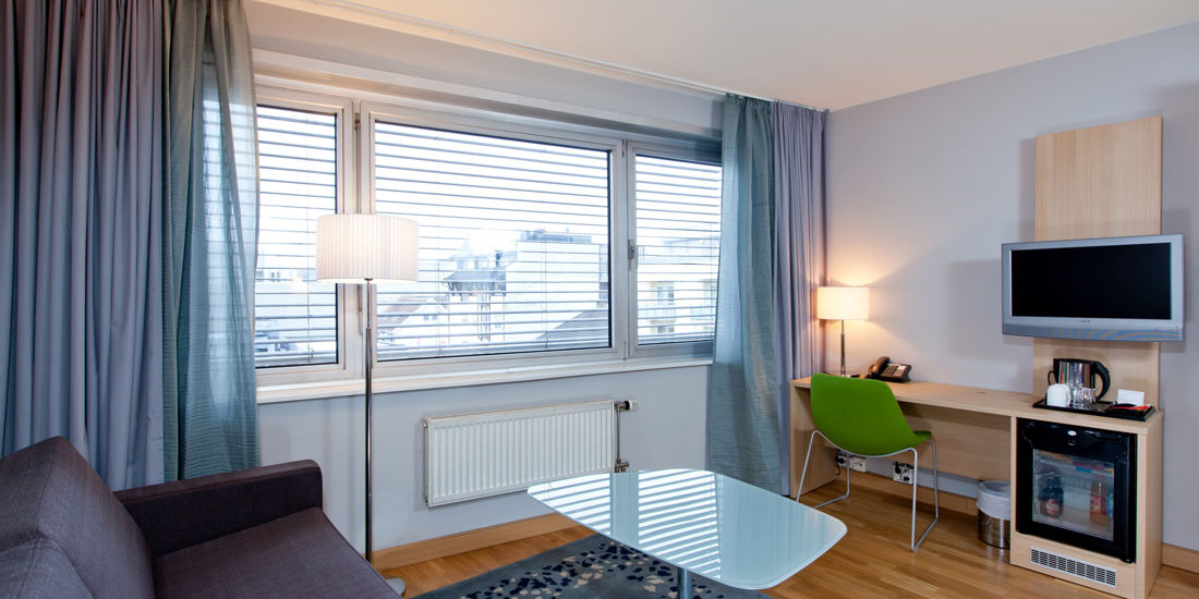 Lit dans une chambre supérieure de Thon Hotel Lillestrøm