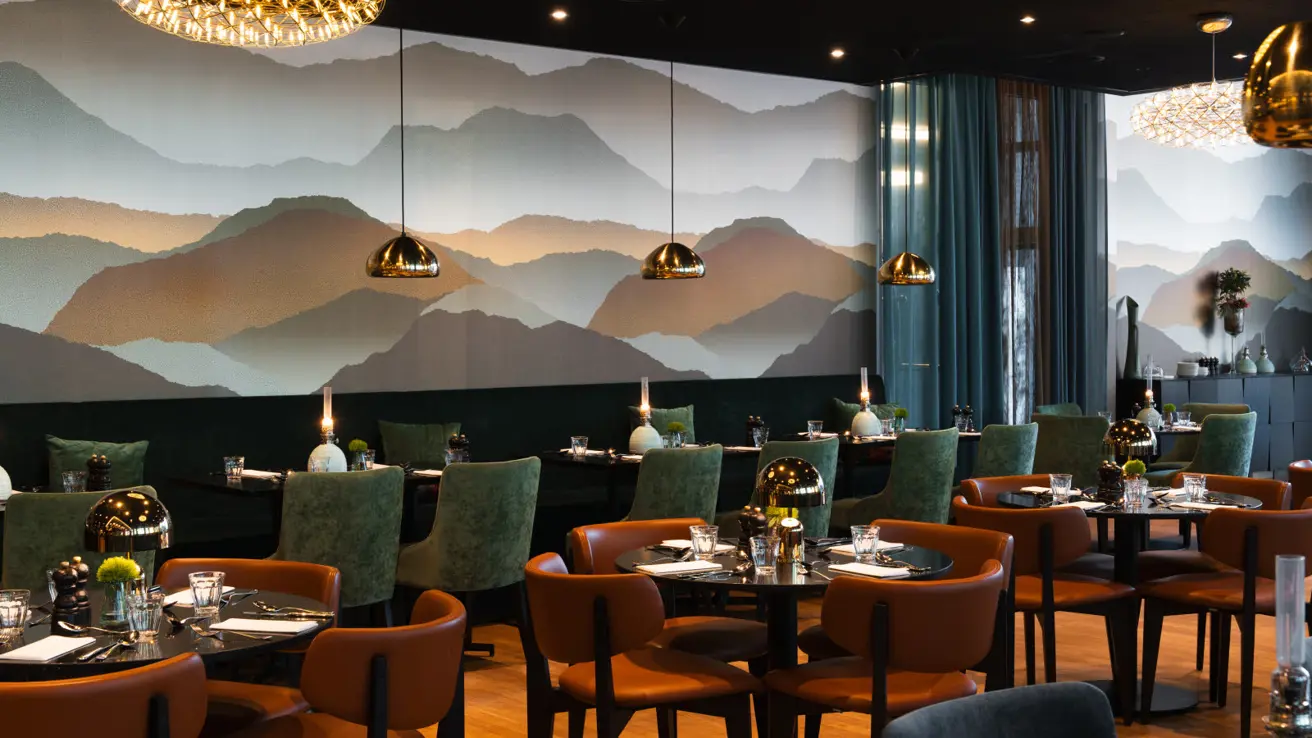 interiør i restaurant