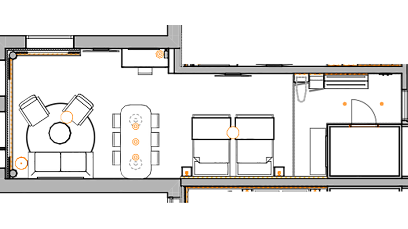 Plantegning av suite på thon hotel svolvr