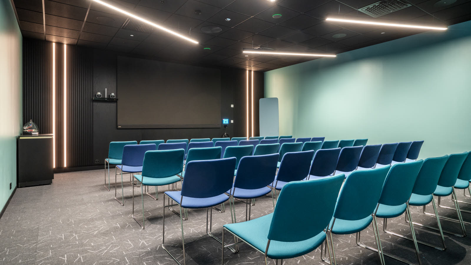 3D-illustration af mødelokale