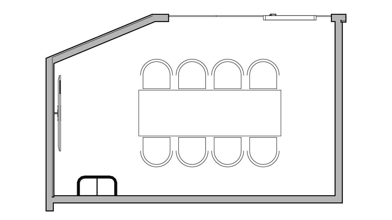 Grundriss Besprechungsraum „Hovden“