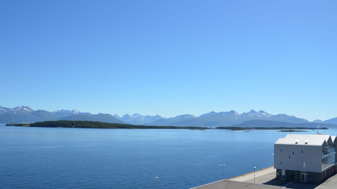 Utsikt från sviten på Thon Hotel Moldefjord