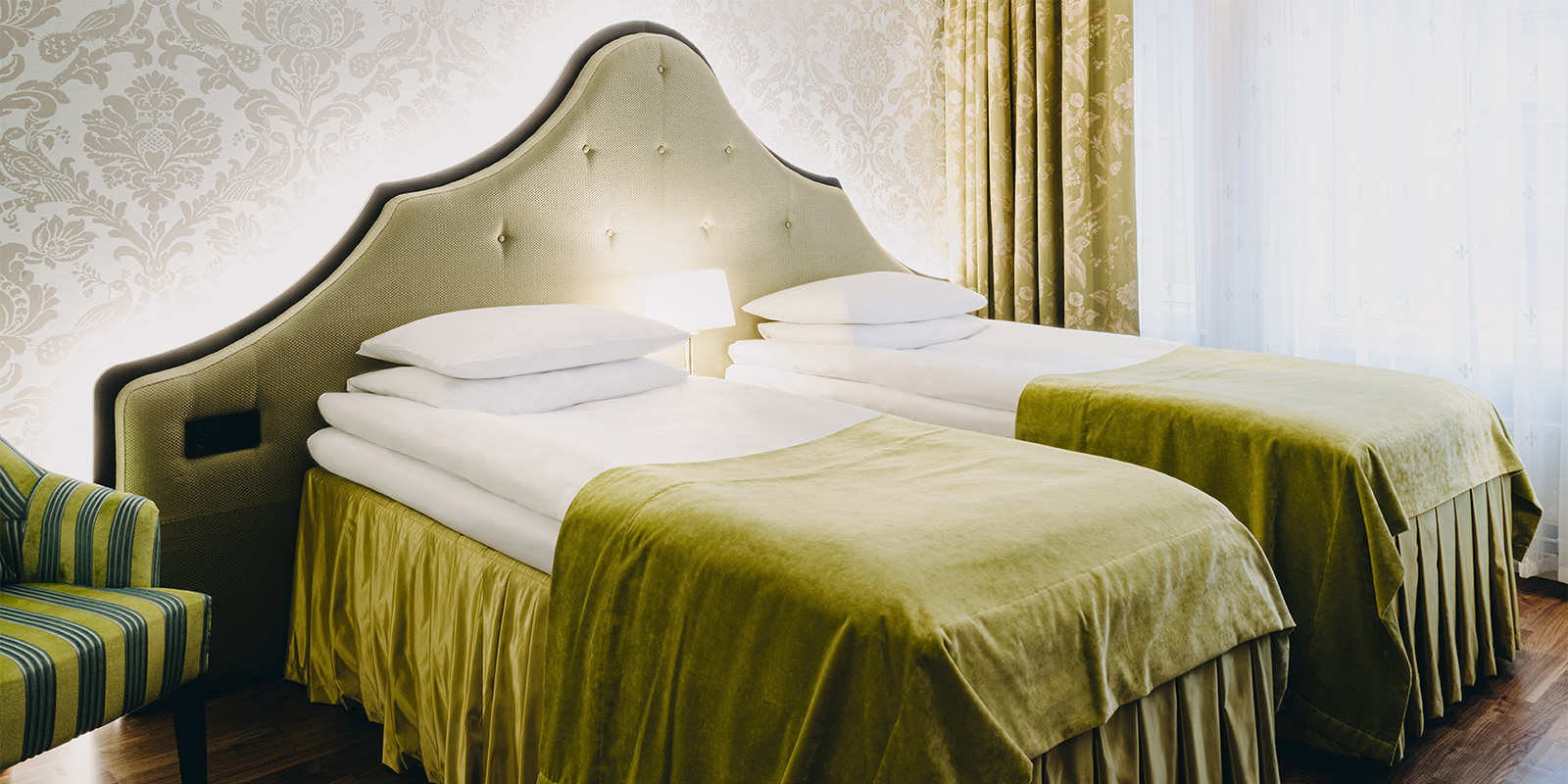 Standard room twin dubbelrum med separata enkelsängar