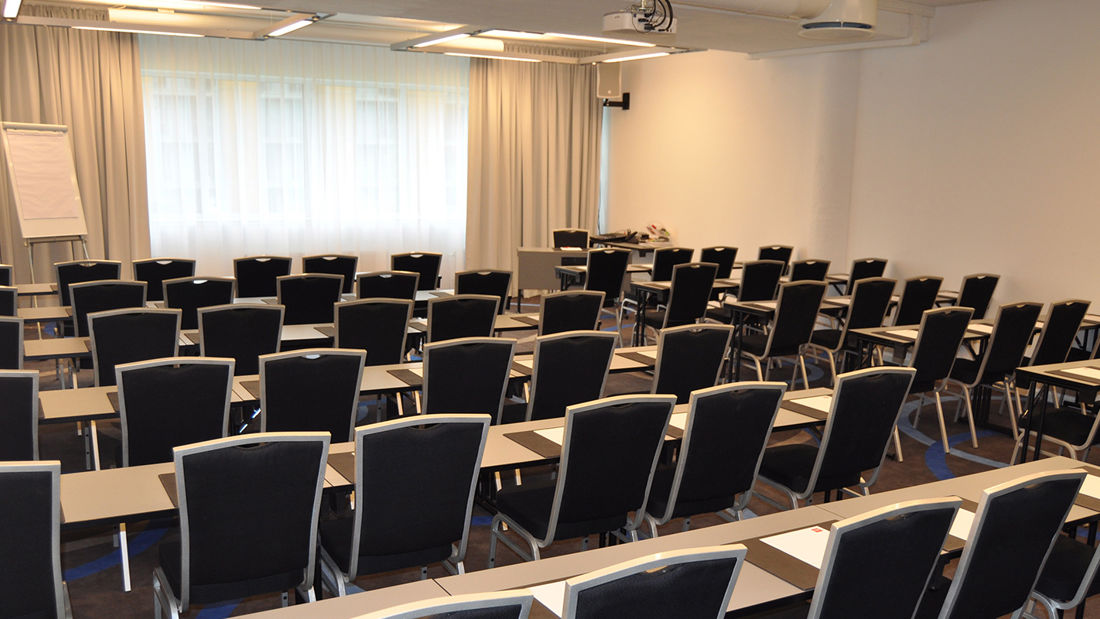 Konferenslokal med plats för 110 personer