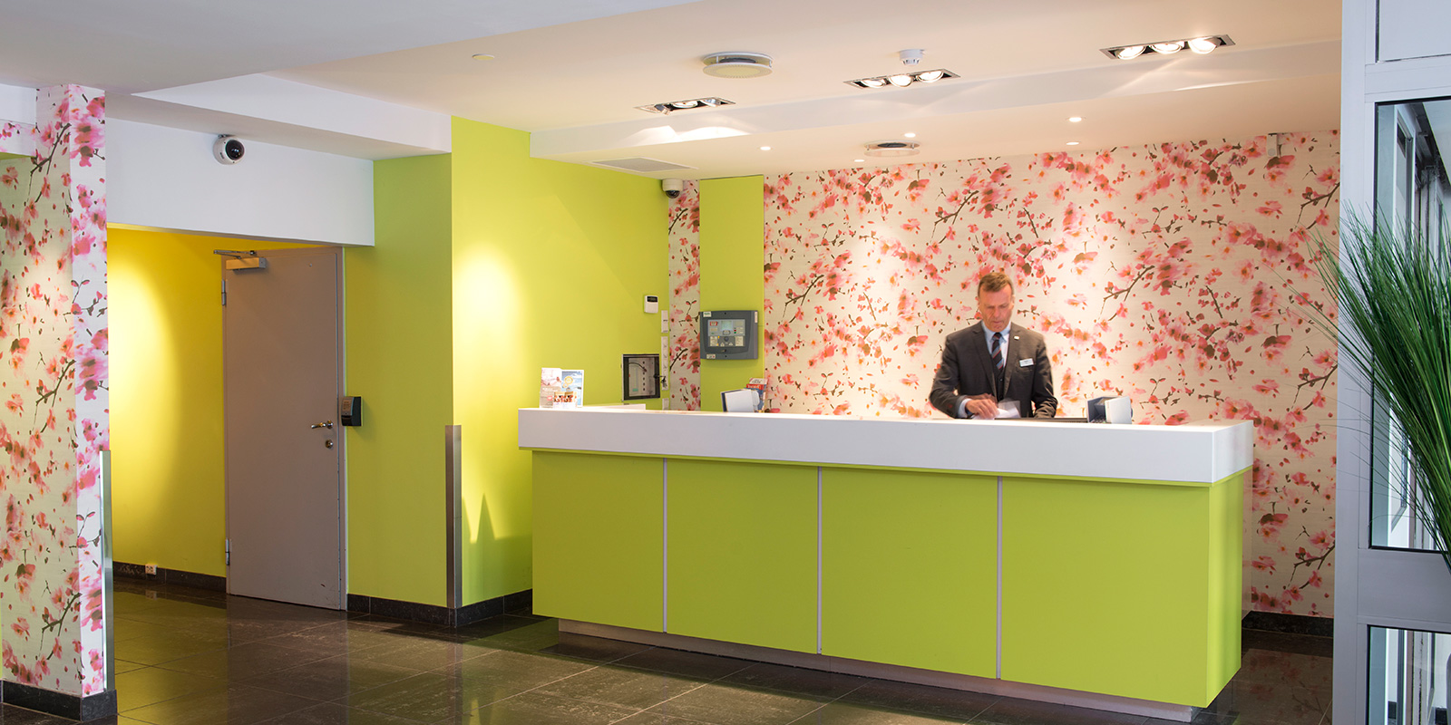receptionen på Thon Hotel Munch