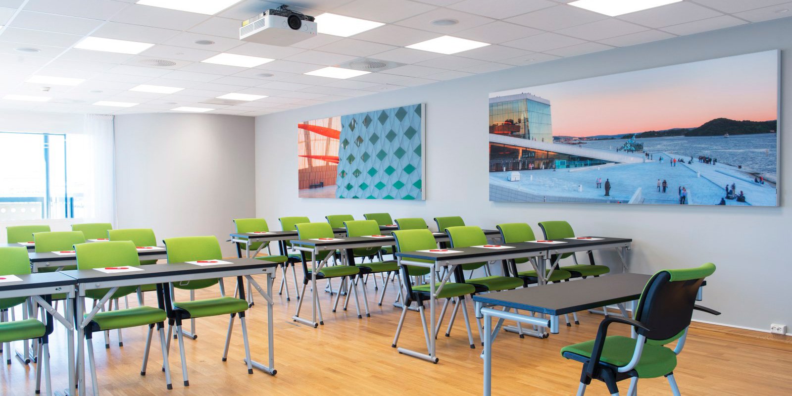 Konferencesal Carmen klasseværelse-opsætning