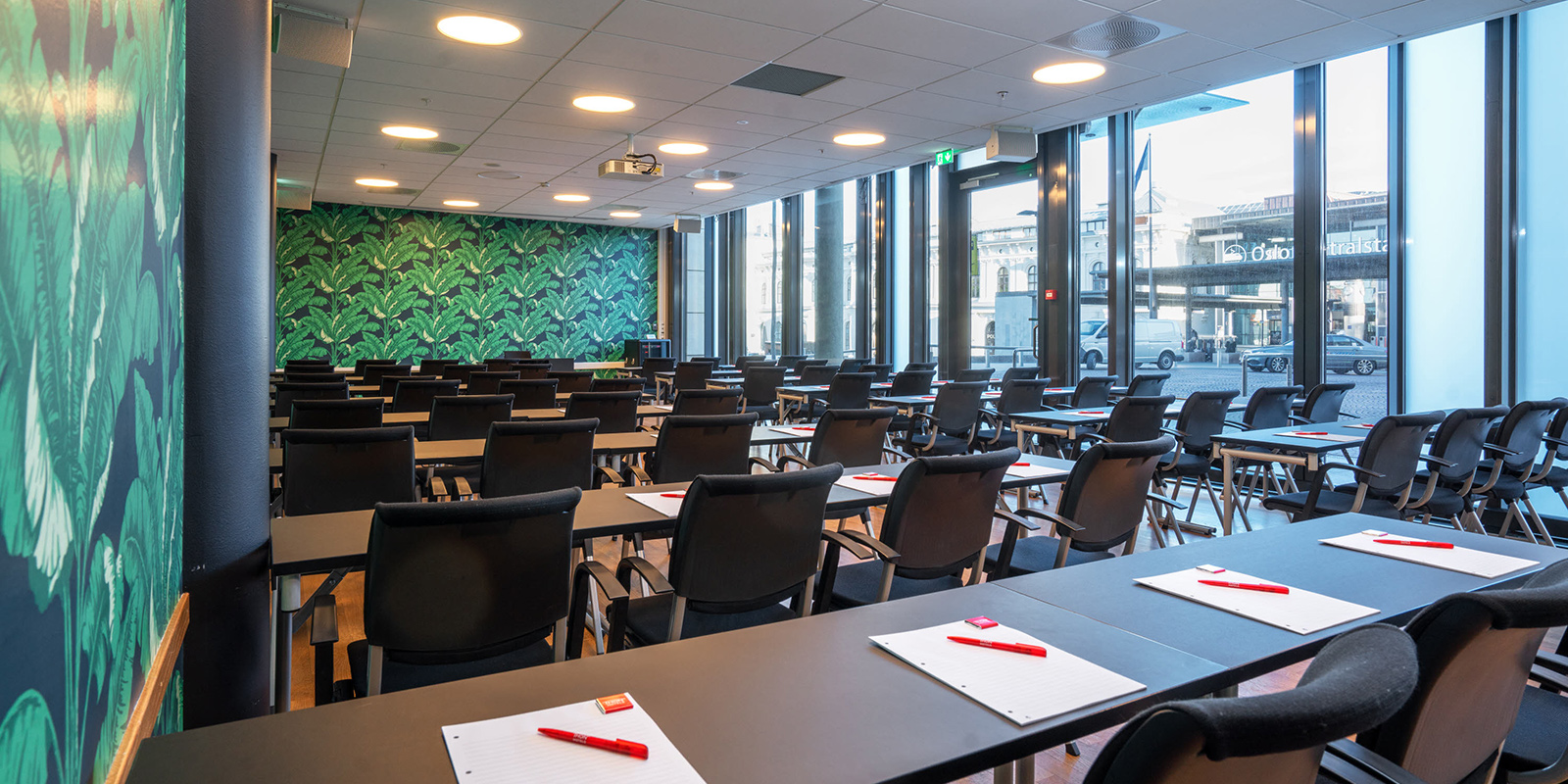 konferencelokale la boheme med klasseværelsesopsætning