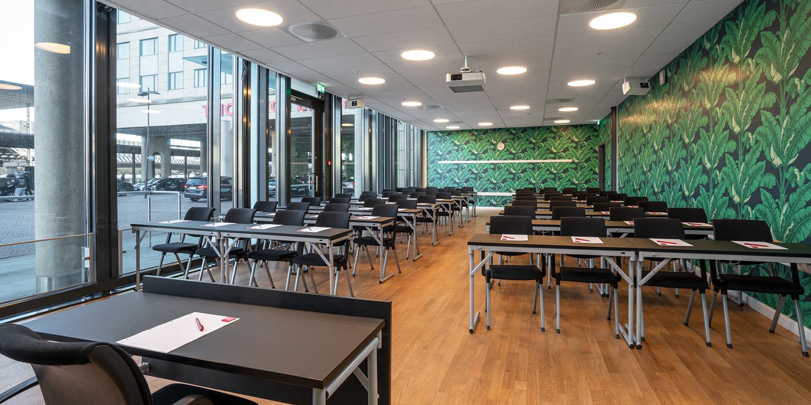 konferencelokale la boheme med klasseværelsesopsætning