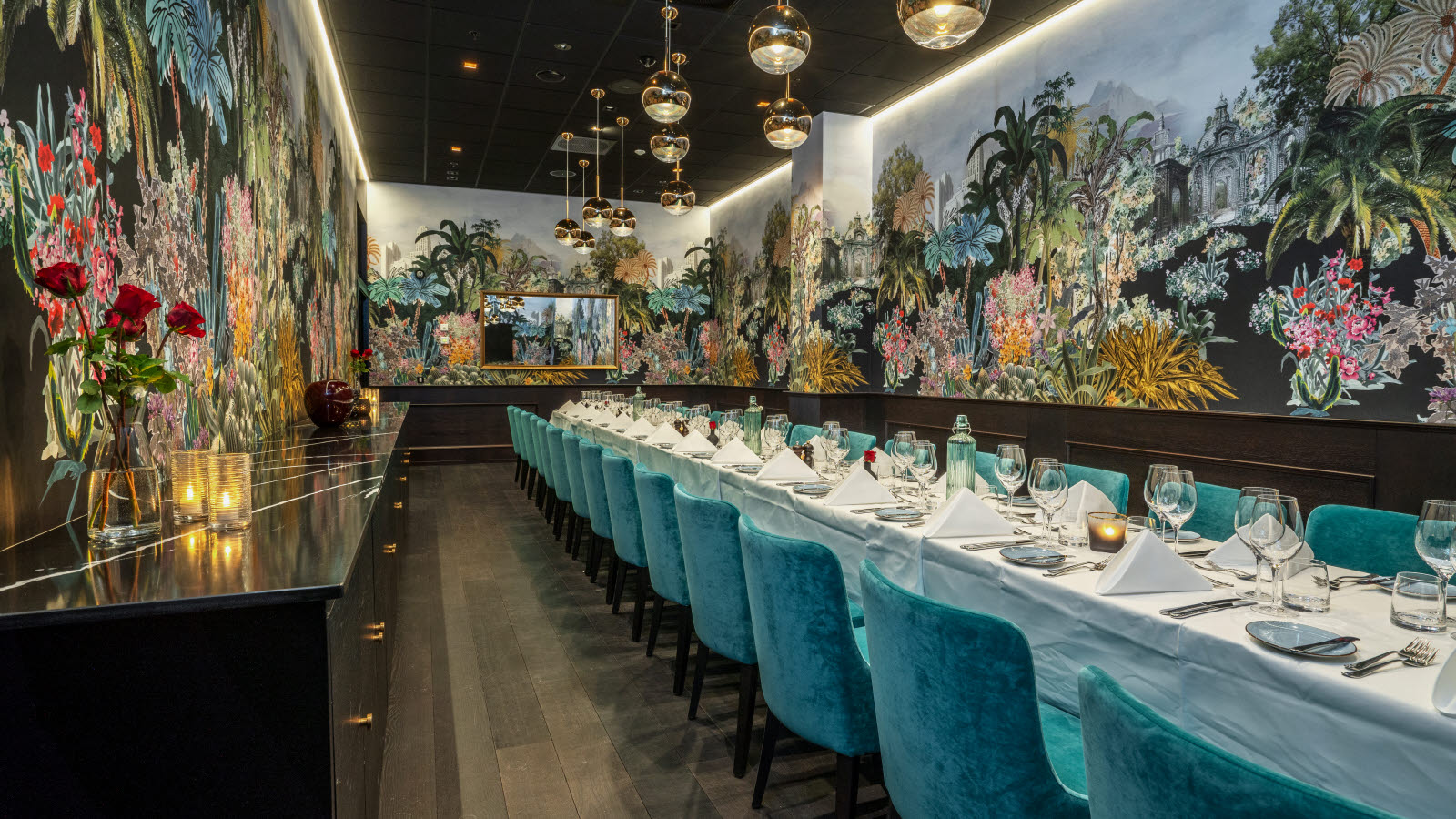 Separat lokale i restauranten til selskaber