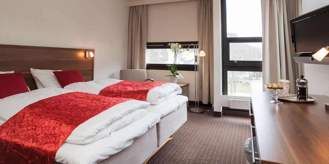Lits dans une chambre twin de Thon Hotel Otta