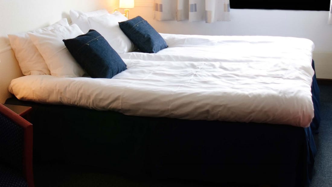 The beds in a Twin room at Thon Hotel Sandnes