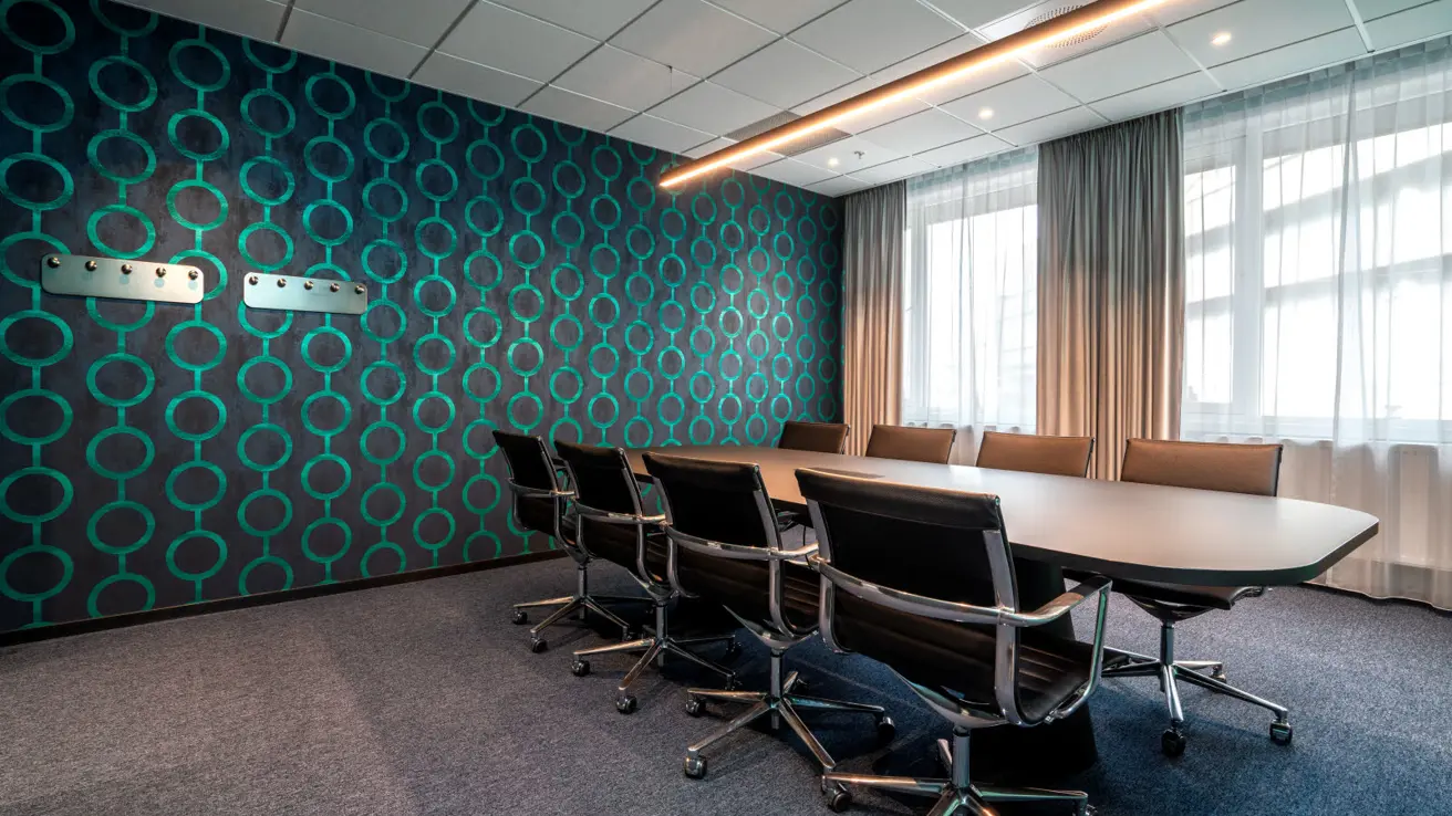Detalj av Thon Hotels penna och anteckningsblock