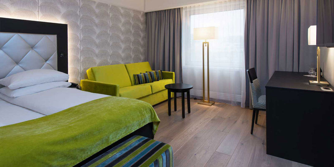 Lit dans une chambre familiale de Thon Hotel Oslofjord à Sandvika