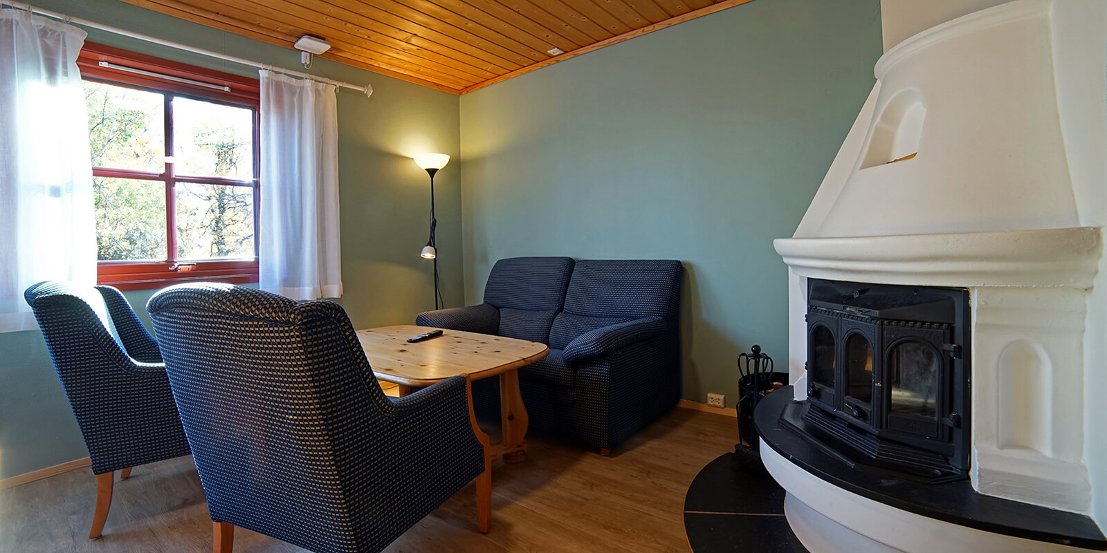 Wohnzimmer in einem Apartment im Thon Hotel Skeikampen