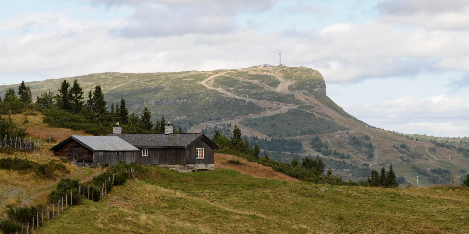 Aussicht Skeikampen im Sommer