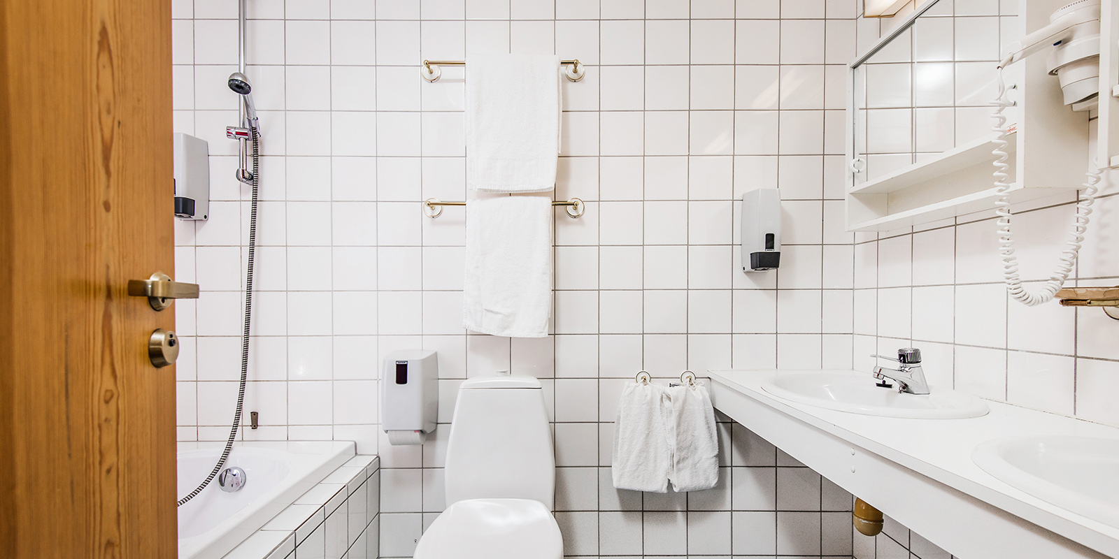 Badezimmer in Familienapartment im Thon Hotel Skeikampen