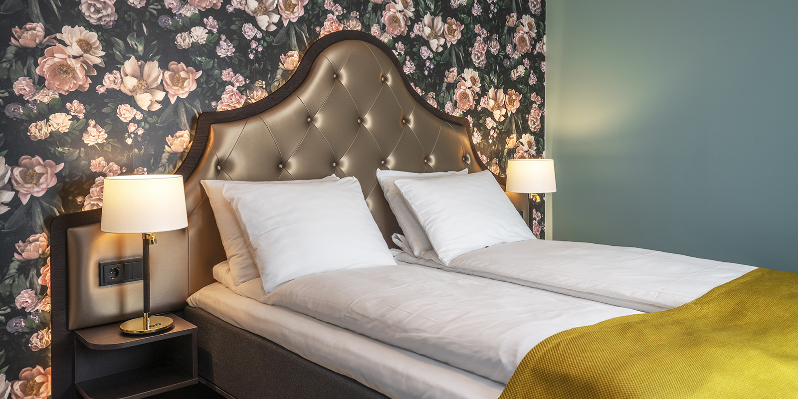 Stor dobbeltseng i eget soverom