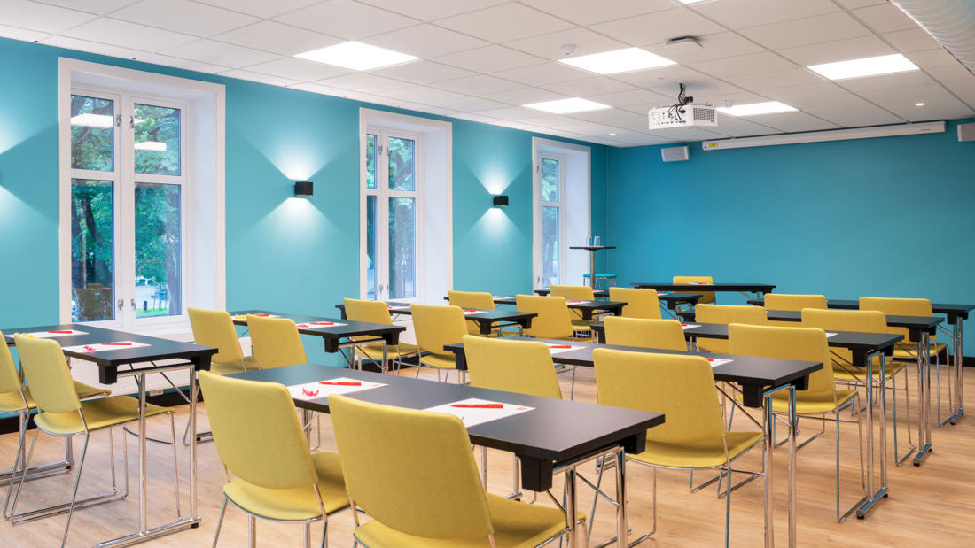 Konferenslokal med plats för 55 personer