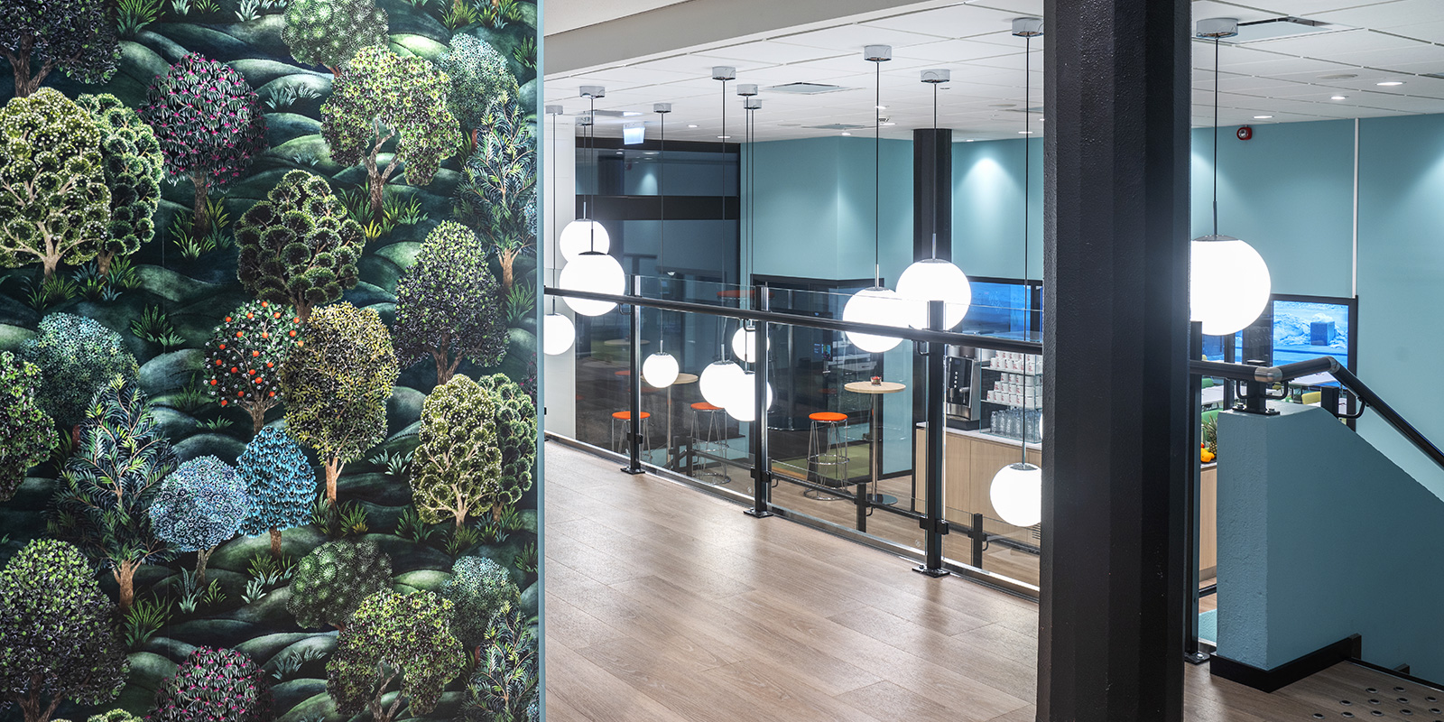 Rummelige fællesarealer på konferencecenteret i Tromsø