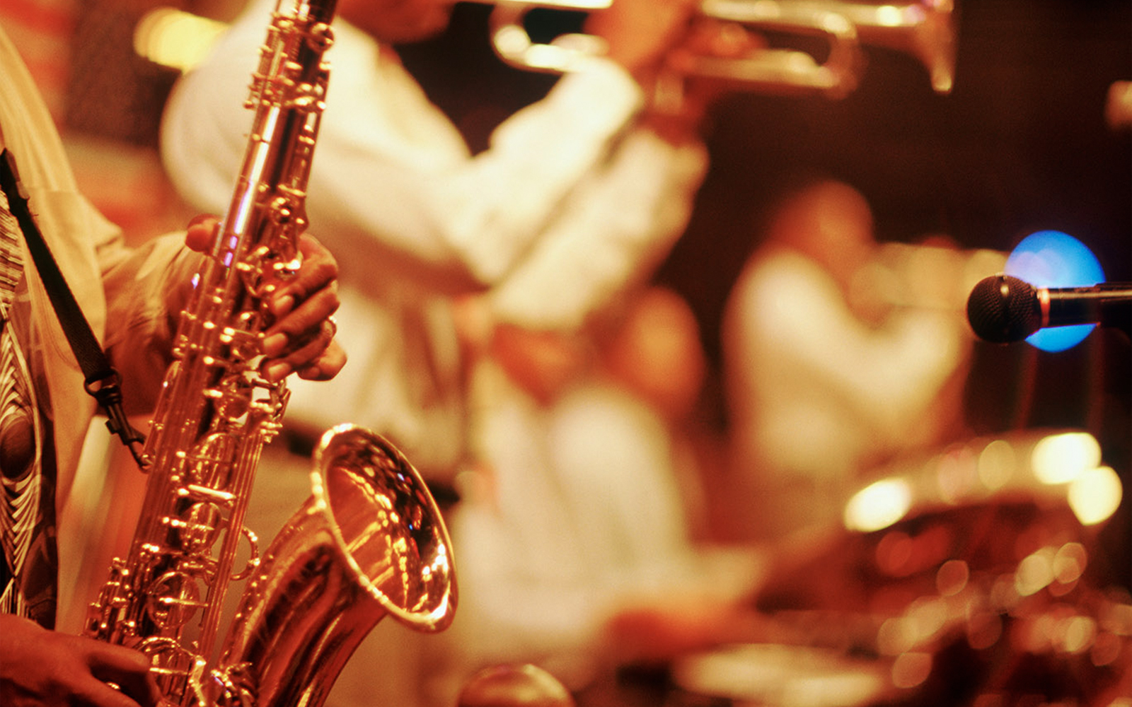 Detail of a saxophone