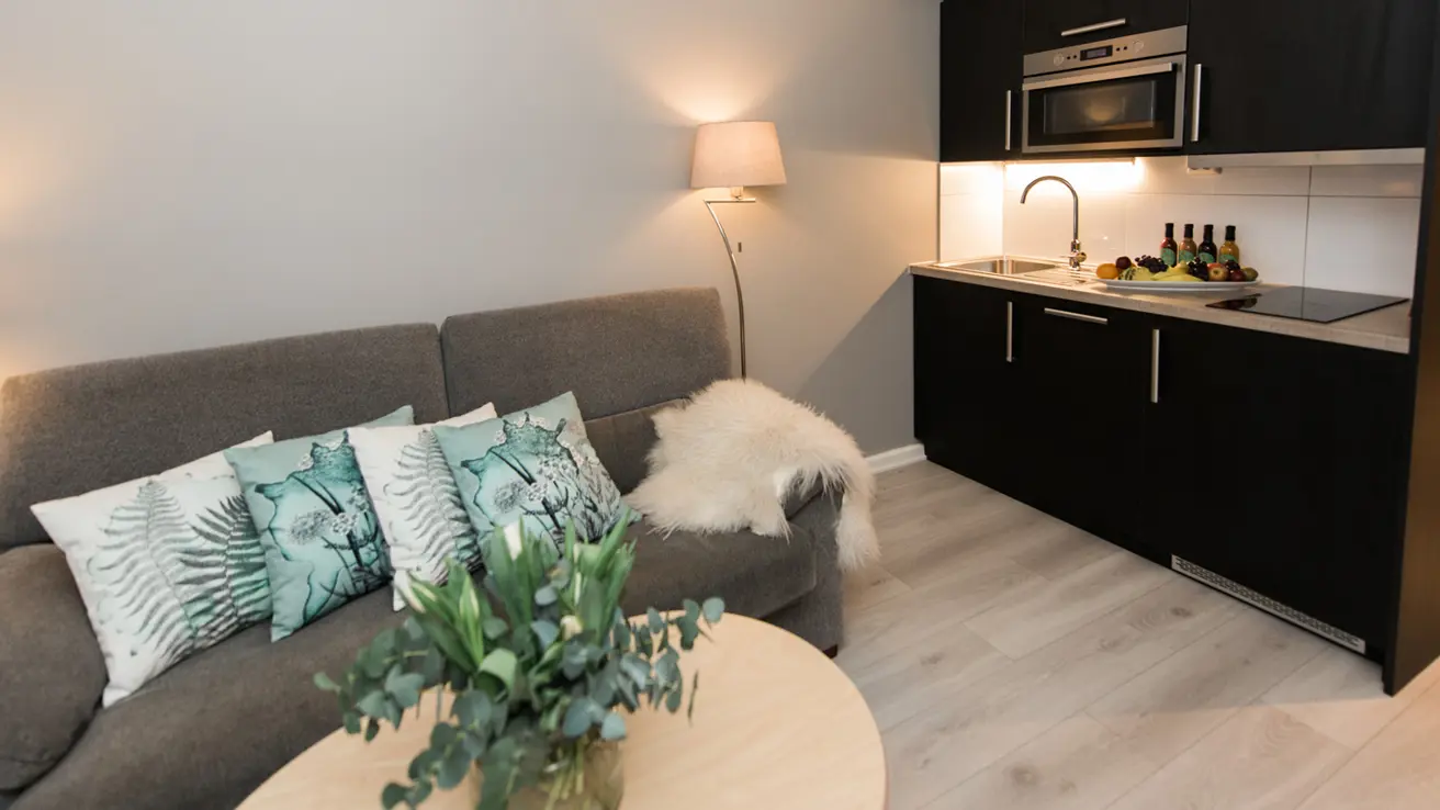 Sofagruppe i hybel